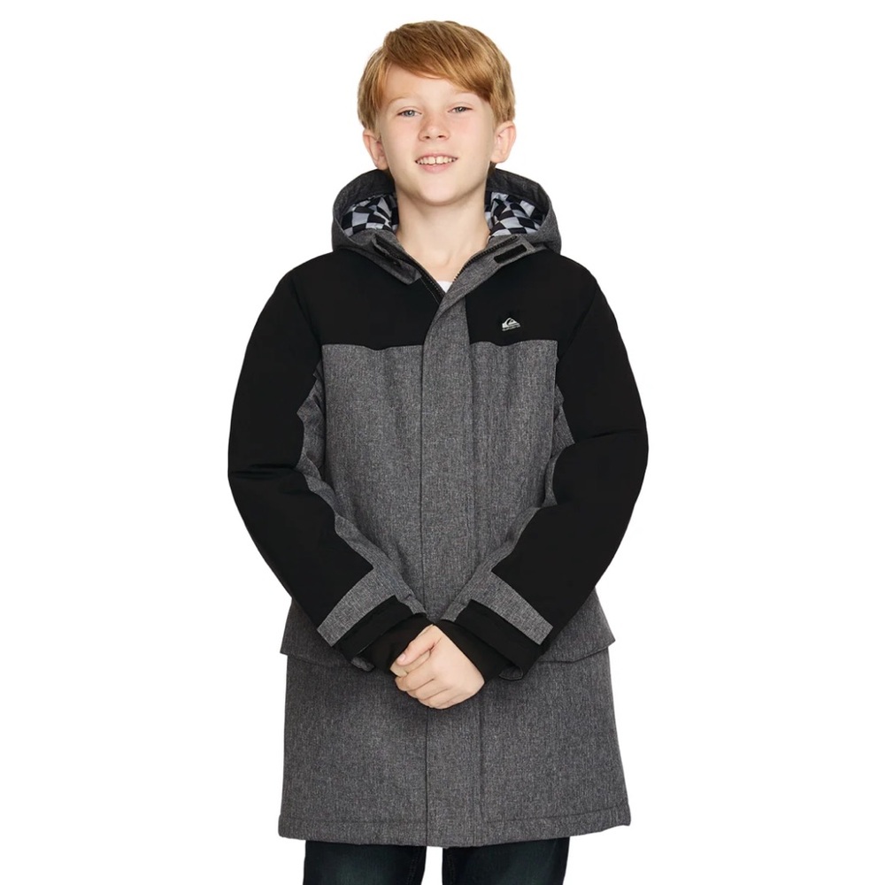 Quiksilver Kids' Black and Gray Jacket
